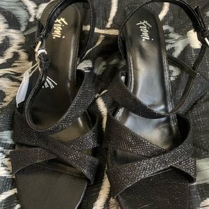 Fioni Black Dress Sandals
